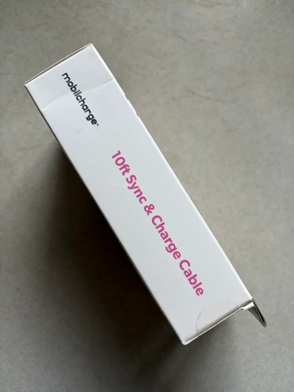 mobilecharge 10ft Lightning to USB Sync & Charge Cable in pink